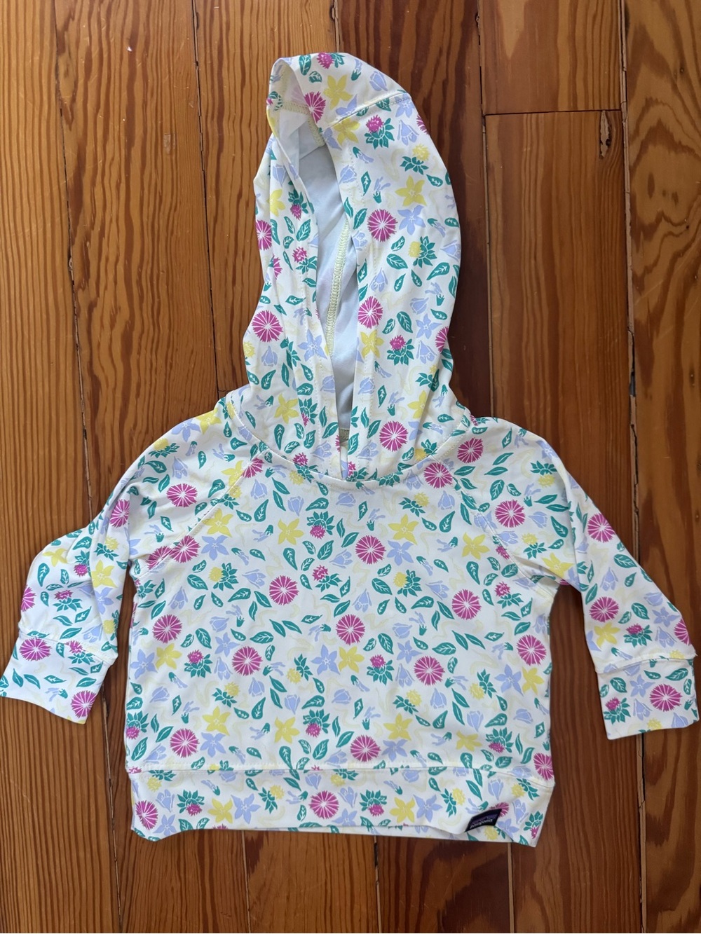 Patagonia Floral Print Hooded Rashguard